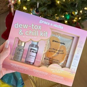 Grace & Stella Pink Dew-Tox & Chill Kit brand new